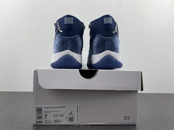 Cheap Air Jordan 11 Velvet WMNS Midnight Navy AR0715-441 0114